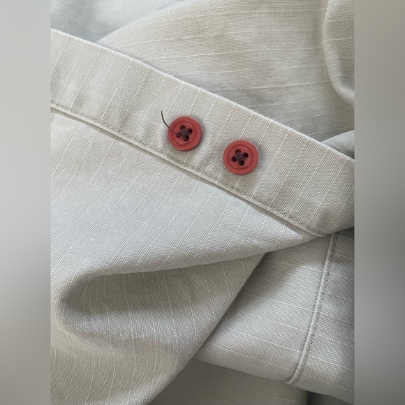 American Eagle Outfitters Khaki Long Sleeve Button Down Shirt Men’s Large - Picture 6 of 6